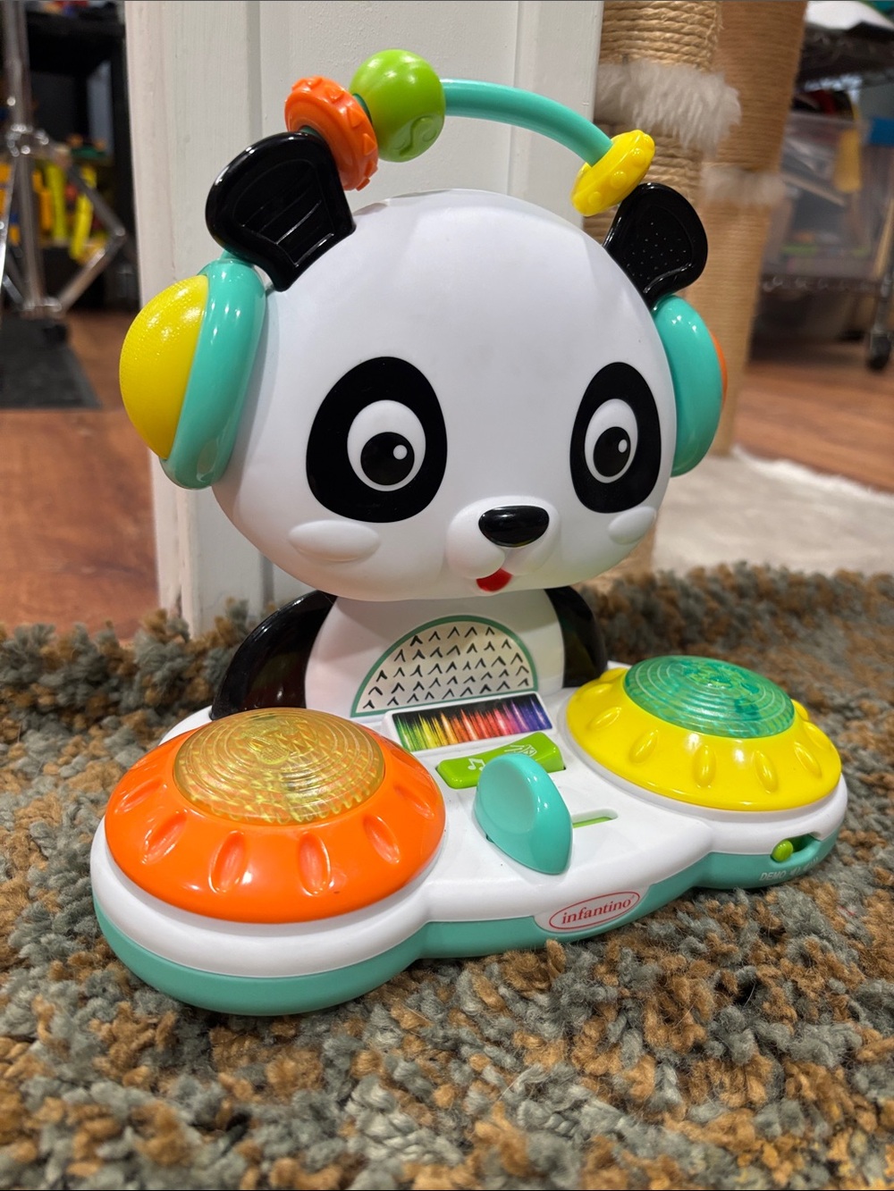 Infantino Spin & Slide DJ Musical Panda Developmental Electronic Toy P44